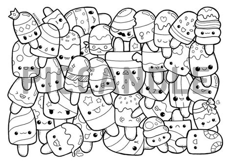 We have collected 40+ cute kawaii coloring page images of various designs for you to color. Popsicle Doodle Coloring Page Printable Cute/Kawaii ...