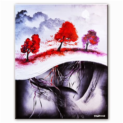 Urartstudiocom Amazing Abstract Landscape Painting Painted With White
