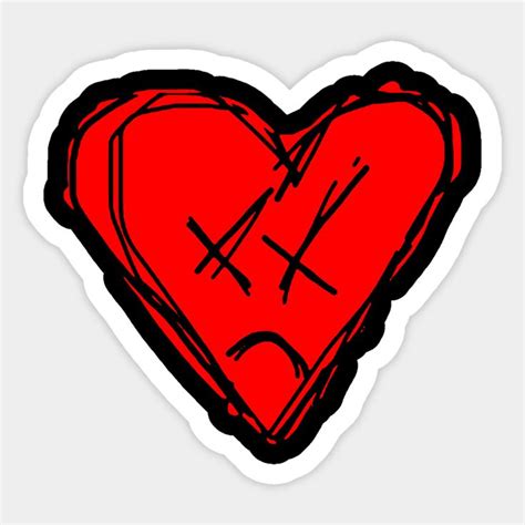 Emo Heart By Teenoir Emo Stickers Heart Stickers