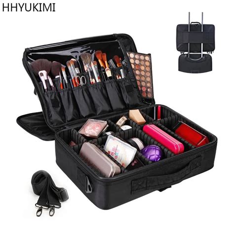 Hhyukimi Women High Quality Professional Makeup Organizer Cosmetic Case