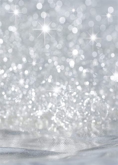 Silver Stars Glitter Bokeh Bright Backdrop For Photography Gc 97