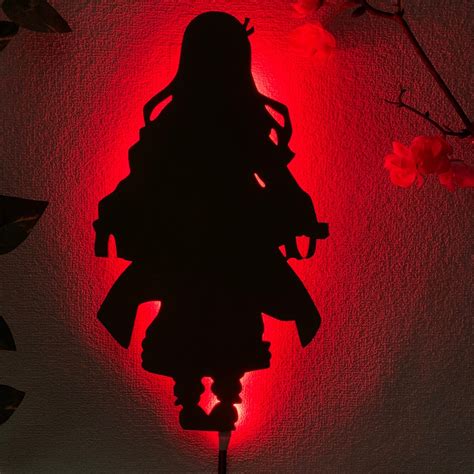 Demon Slayer Nezuko Kamado Silhouette Wall Lamp Kuumiko