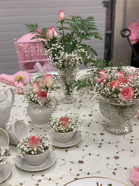 Tea Party Table Scape Tea Party Table Table Decorations Party Table