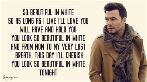 Beautiful In White Shane Filan Lyrics Youtube
