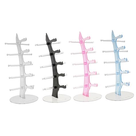 5 Tiers Acrylic Eyeglasses Sunglasses Rack Holder Frame Display Stand Glasses Show Stand Glasses