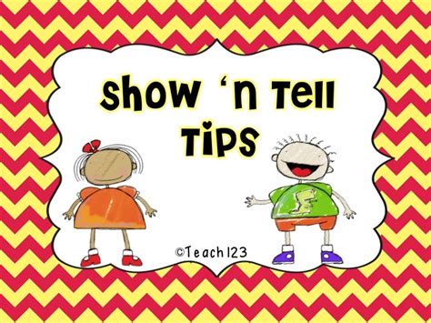Free Literacy Show N Tell Tips Enrich Your Lessons With Show N