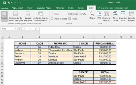 Como Criar Uma Tabela No Excel