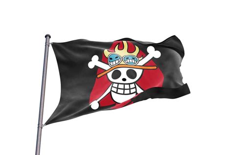 Bandera Ace Jolly Roger One Piece Jolly Roger
