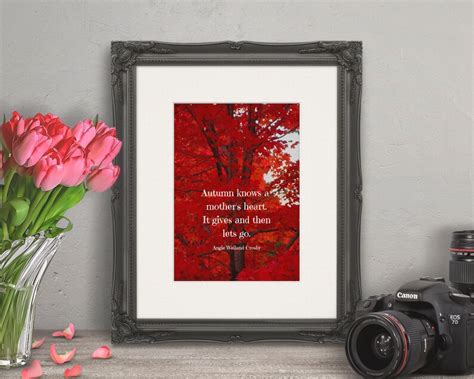 Autumn Quote Print Download Angie Weiland Crosby Quote Etsy