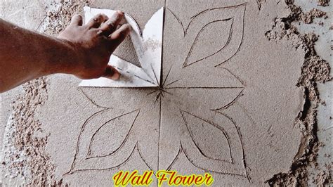 Wall decor comes in all shapes and sizes. Wall Flower design - YouTube