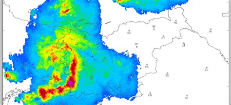 Radarska Slika Padavin S Pomo Jo Dveh Radarskih Postaj Do Napovedi Vremena