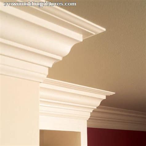 The crown is installed with a combination of horizontal and vertical turns. 13 best Crown Moulding Ideas for Vaulted ceilings. images ...