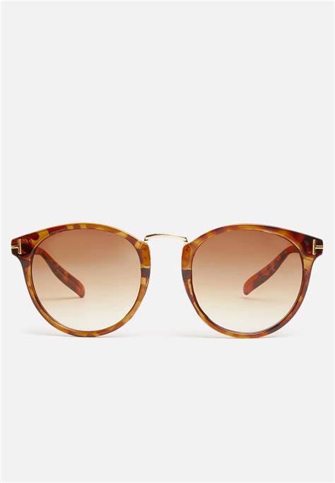 Vintage Round Lens Sunglasses Tortoise Brown Superbalist Eyewear