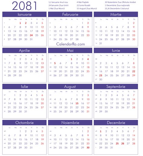 Calendar 2081