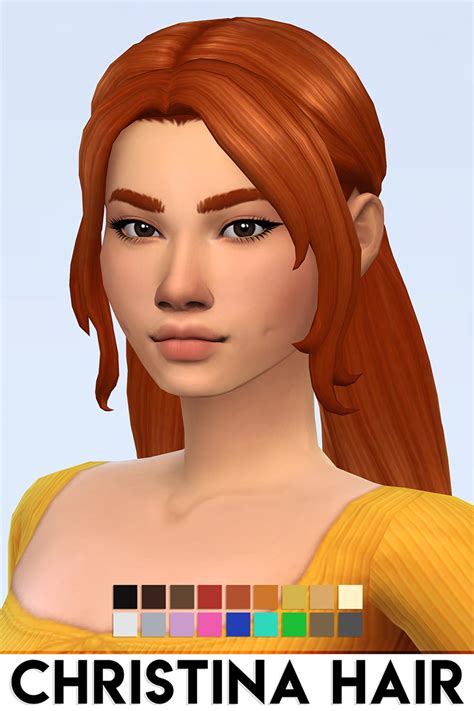 Sims 4 Maxis Match Cc Long Hair For Girls All Styles Fandom