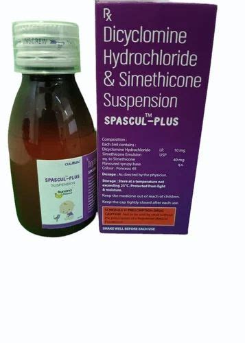 Dicyclomine Hydrochloride Simethicone Suspension At Rs 72box In Baddi