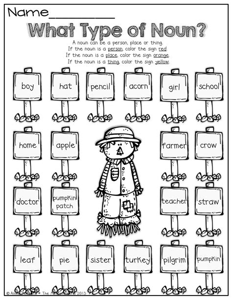 Nouns Proper And Common Nouns Kindergarten English Worksheets For