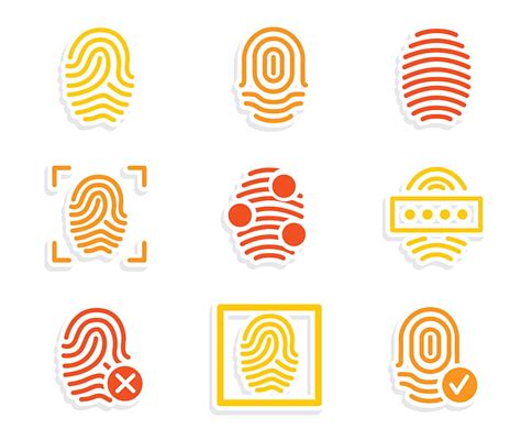 Fingerprint Icons Vector Eps Svg Uidownload