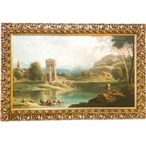 Oil On Canvas Marco Ricci Italy 18th Century Dipinti Antique On