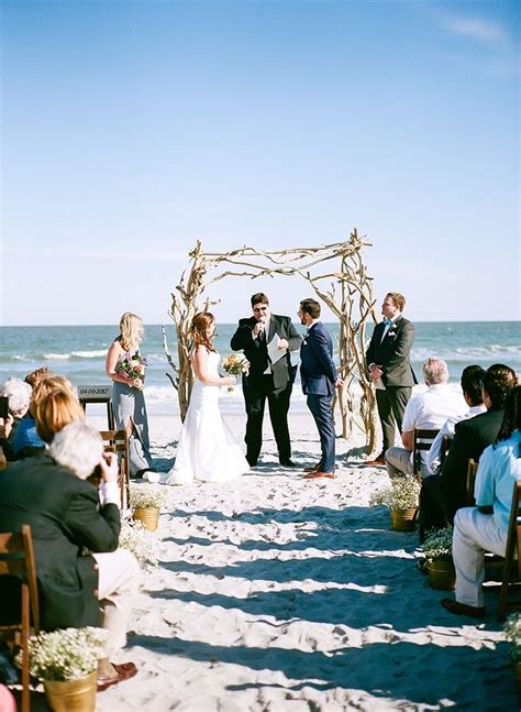 Charleston, south carolina beach weddings experts, save you the hustle and take all the baggage into their hands and plan a successful yet captivating beach wedding at affordable prices for you. Folly Beach wedding at Pelican Watch Shelter | Folly beach ...