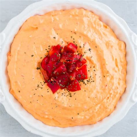 5 Minute Roasted Red Pepper Spread Delicious Little Bites