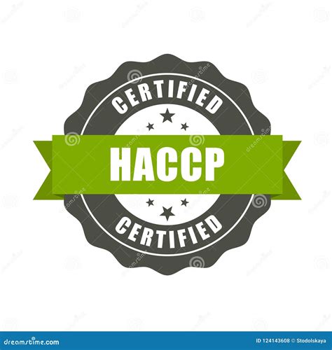 Haccp Certified Stamp Quality Standard Seal Stock Vector