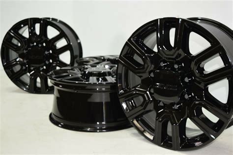 20″ Gmc Sierra Denali 2500 3500 Hd Factory Oem 20 Inch Black Wheels