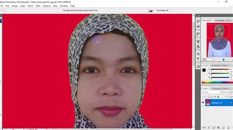 Ubah Background Foto Jadi Merah Gambaran