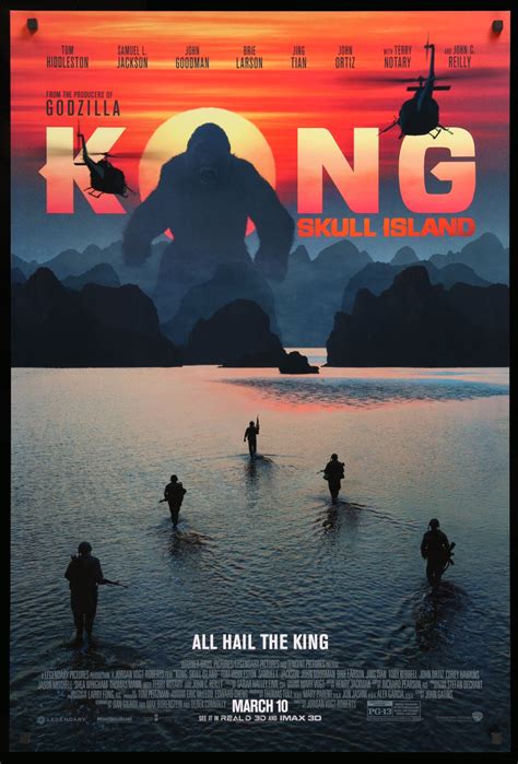 Kong Skull Island 2017 Original One Sheet Movie Poster Original Film Art Vintage Movie