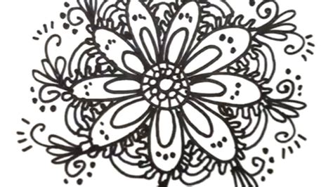 How To Draw Cool Designs Draw Flower Designs Mat Youtube