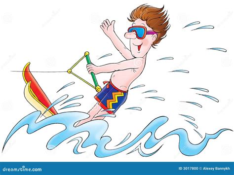 Water Skier Stock Illustration 3017800