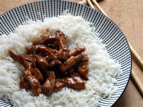 Porc laqué au Miel et à la Sauce soja