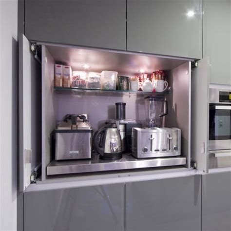Casos en melamina de 16 mm de espesor. 42 Creative Appliances Storage Ideas For Small Kitchens ...