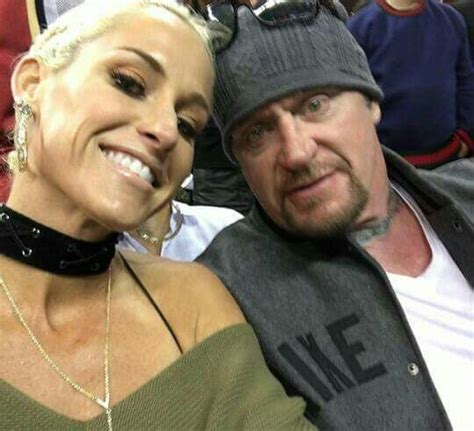 Undertaker And Michelle Mccool At Cleveland Cavaliers Game Undertaker