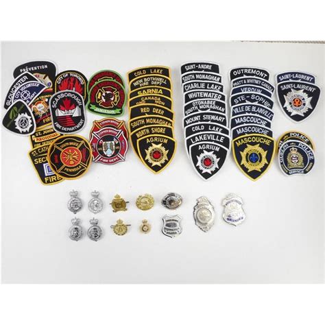 Assorted Policefire Department Badges