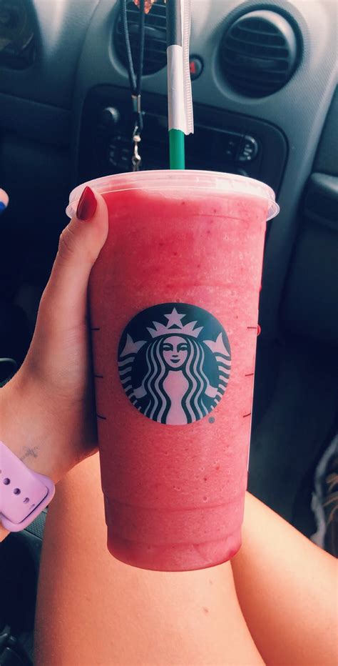 Blended Strawberry Açaí With Lemonade Starbucks Drinks Recipes