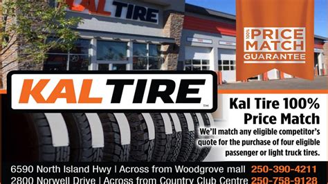 Kal Tire Price Match West Coast Daily Vancouver Island Bc