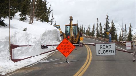 Road Closed Due To Snow Photo
