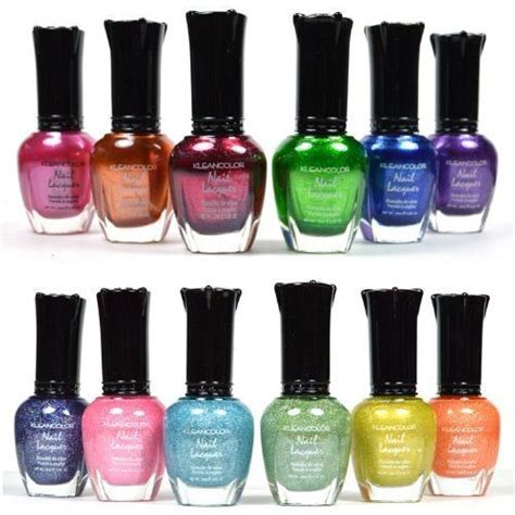 12 assorted nail polish set 6 holographic 6 metallic click image for more details this is