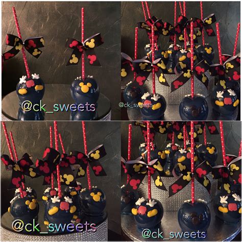 Mickey Mouse Candy Apples Chocolate Covered Apples Chocolate Dipped