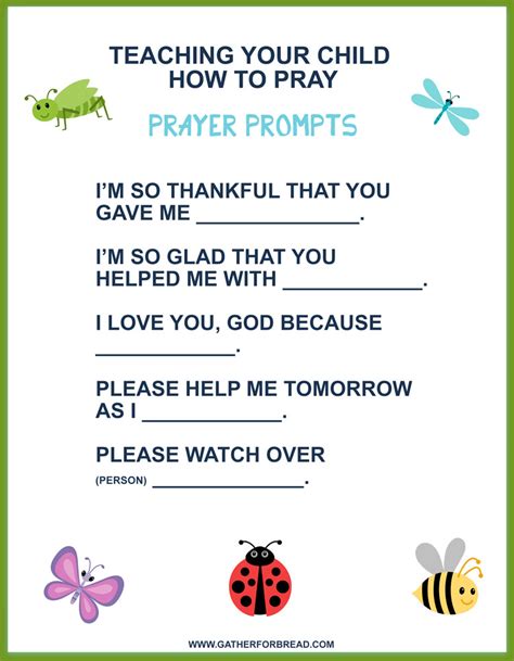 Worksheet Of Children Praying The Five Finger Prayer Method For Kids