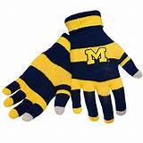 University Of Michigan Receiver Gloves Photos