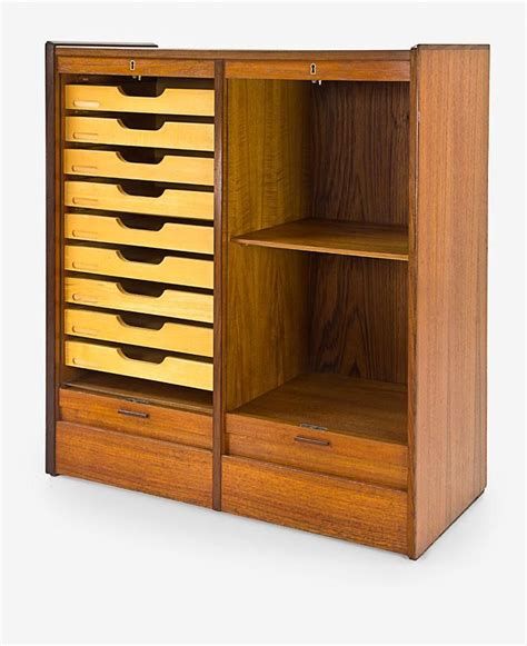 Wooden file cabinets 2 drawer and 12 more. Mid-century teak and Afromosia wood filing cabinet, with ...
