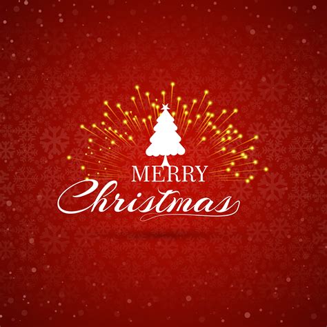 Merry Christmas Tree Celebration Greeting Card Background 264285 Vector