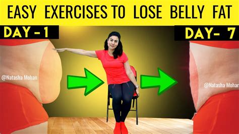 5 Easy N Best Exercises To Lose Belly Fat At Home For Beginners Plus Size Elderly And Women