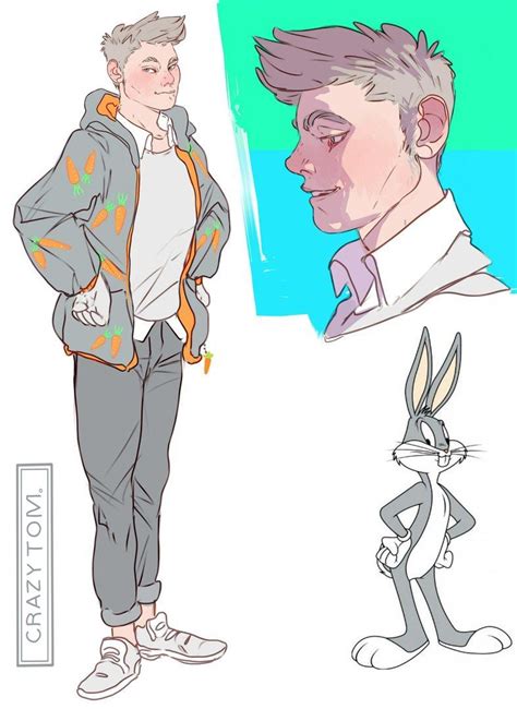 Bugs Bunny Looney Tunes Humanized By Crazy Tom Cartoon As Anime
