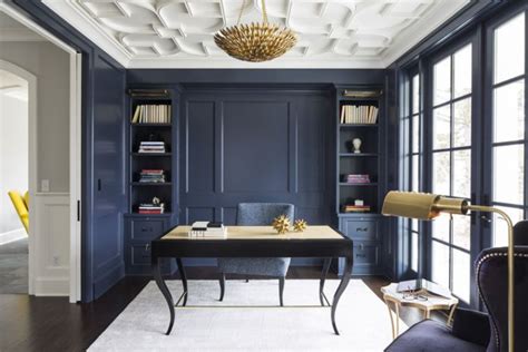 28 Home Office Design Using The Beautiful Blue Color The Style