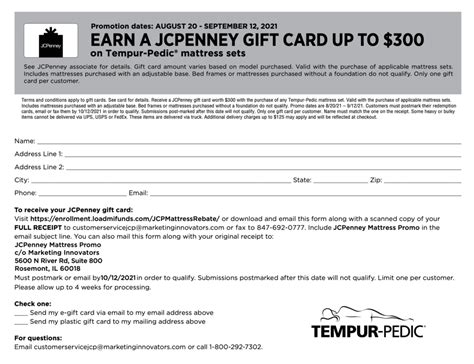 Jcpenney Rebate Form