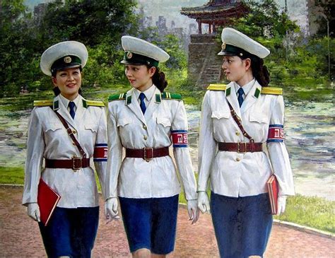 North Korean Art Female Traffic Police By Pyongyangtrafficgirls