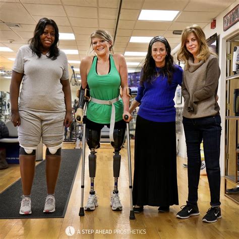 First Pic Is Four Bilateral Leg Amputees Second Picture Is The Lady